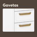 Ver imagem 4 de Cozinha Compacta de Aço 6 Portas 2 Gavetas Bella Bertolini Branco