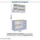 Ver imagem 4 de Cozinha Planejada 2 Peças sem Tampo Marselha CabeCasa MadeiraOriginals Azul/Sereno