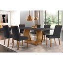 Ver imagem 1 de Mesa Cozinha Jade 180 + 6 Cad Londrina Capuccino Rufato