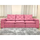 Ver imagem 3 de Sofá 4 e 5 Lugares Retrátil e Reclinável 2,90 Metros Alpoim Estofados Rose 607 Athenas