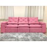 Sofá 4 e 5 Lugares Retrátil e Reclinável 2,90 Metros Alpoim Estofados Rose 607 Athenas - 3