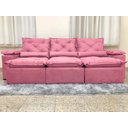 Ver imagem 4 de Sofá 4 e 5 Lugares Retrátil e Reclinável 2,90 Metros Alpoim Estofados Rose 607 Athenas