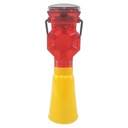 Sinalizador Solar Viario Cone Kit 10 Uni Iluminaçao Rua Rodovia Estrada Chuva Evita Acidentes Estaci - 3