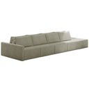 Ver imagem 7 de Sofá Ilha Modulado Milos 392cm Puff Lateral Bouclê Bege Escuro G33 - Gran Belo