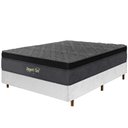 Ver imagem 2 de Cama Box Branca + Colchão Casal Suport Gel Molas Ensacadas Euro Pillow 138x188x75cm - Macio