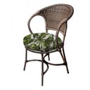 Ver imagem 3 de Conjunto de Mesa Fibra Sintética Copacabana - 4 Poltronas + 1 Mesa - Zimbros Verde