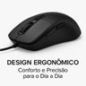 Mouse Óptico com Fio Usb 1200 Dpi para Computador Notebook Preto - 6