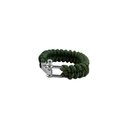 Ver imagem 1 de Paracord Pulseira Verde 25cm X 3,5m Aberta 2 Unidades - Albatroz