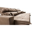 Ver imagem 5 de Sofá Retrátil e Reclinável 3,12m Luxos Cama Inbox Velusoft Castor
