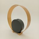 Ver imagem 4 de Vaso Decorativo Enfeite Casa Metal 26x25x5cm Dourado