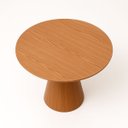Ver imagem 3 de Mesa de Jantar Cone Redonda 120 Cm Base Madeira Freijó Tampo Freijó