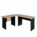 Ver imagem 4 de Conjunto Escritório New City em L com Gaveteiro 180 cm Calvi/Preto Gebb Work