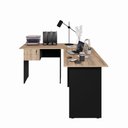 Ver imagem 6 de Conjunto Escritório New City em L com Gaveteiro 180 cm Calvi/Preto Gebb Work