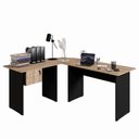Ver imagem 3 de Conjunto Escritório New City em L com Gaveteiro 180 cm Calvi/Preto Gebb Work