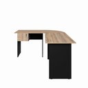 Ver imagem 5 de Conjunto Escritório New City em L com Gaveteiro 180 cm Calvi/Preto Gebb Work