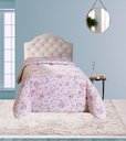 Ver imagem 3 de Cabeceira P. Cama Box Solteiro Butonê em Veludo Offwhite