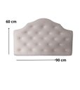 Ver imagem 2 de Cabeceira P. Cama Box Solteiro Butonê em Veludo Offwhite