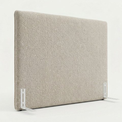 Cabeceira para Cama Box King Size Mirella 195cm Moderna com Frame Bouclê Bege - Desk Design