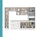 Ver imagem 6 de Armário de Cozinha Completa com Balcão Milla Linea Sept Carraro Branco