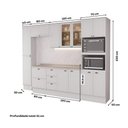 Ver imagem 5 de Armário de Cozinha Completa com Balcão Milla Linea Sept Carraro Branco