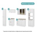Ver imagem 4 de Armário de Cozinha Completa com Balcão Milla Linea Sept Carraro Branco