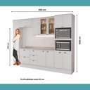 Ver imagem 7 de Armário de Cozinha Completa com Balcão Milla Linea Sept Carraro Branco