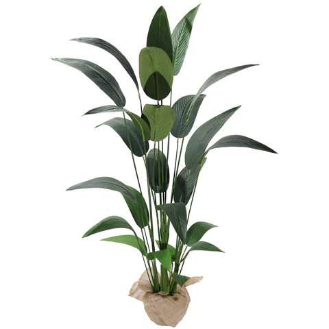 Planta Estrelícia 19 Folhas 150cm Arcore de Sala Vaso Decor