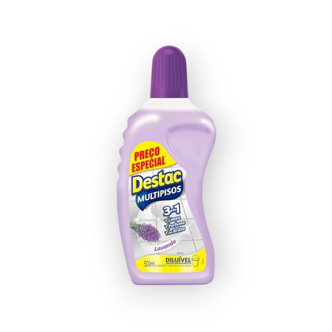 Destac Limpador Brilho Multipisos Lavanda 500ml
