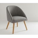 Ver imagem 3 de Cadeira Luna Decorativa Ergonômica Pés Madeira para Sala de Jantar,cozinha ou Quartos- Tecido Veludo