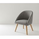 Ver imagem 5 de Cadeira Luna Decorativa Ergonômica Pés Madeira para Sala de Jantar,cozinha ou Quartos- Tecido Veludo