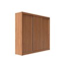 Ver imagem 2 de Guarda-roupa Casal 3 Portas de Correr 6 Gavetas Montclair 275 Cm - Canella C/ Off White Fosco