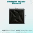 Ver imagem 2 de Placa Revestimento Parede Diamante 3d 25un 30x30cm + Fita 3m Modelos: Preto