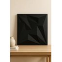 Ver imagem 1 de Placa Revestimento Parede Diamante 3d 25un 30x30cm + Fita 3m Modelos: Preto