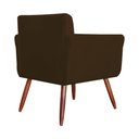 Ver imagem 4 de Conjunto 2 Poltronas Cadeiras Isabella Sala de Estar Corano Marrom - Incasa Decor