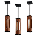 Ver imagem 1 de Kit 3 Luminária Pendente Indiana Moderno em Madeira com Lâmpada T30