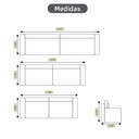 Ver imagem 2 de Sofá Living Luxo Fixo Malibu Lançamento Slin Minimalista Vários Tecidos 1,80