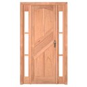 Ver imagem 1 de Kit Porta de Madeira Maciça PE22 Batente Duplo Cedro Arana Esel 213AX156L Lado Esquerdo