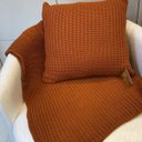 Ver imagem 2 de Manta de Tricot Terracota