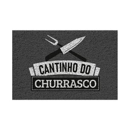 Capacho Vinílico Estampado Antiderrapante 60x40cm - Komeco Cantinho do Churrasco - 1