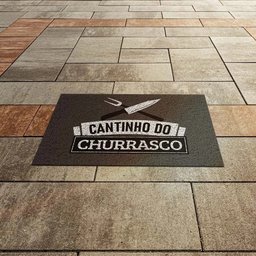 Capacho Vinílico Estampado Antiderrapante 60x40cm - Komeco Cantinho do Churrasco - 2