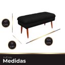 Ver imagem 7 de Puff Aparador Estofado Italy Decorativo Veludo Preto