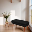 Ver imagem 2 de Puff Aparador Estofado Italy Decorativo Veludo Preto