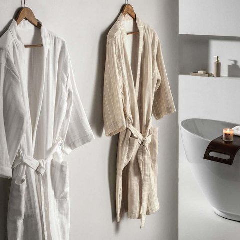 Roupão de Banho Adulto Unissex G Lino - Karsten Bege