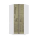 Ver imagem 1 de Guarda Roupa Modulado Canto Closet 2 Portas 111,9cm com Vidro Reflecta Bronze Prime Luciane Móveis