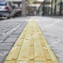 10 Formas Piso Tátil Reta Direcional Abs 3d Concreto - 2