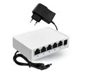 Ver imagem 1 de Switch Hub 5 Portas Rj45 Gigabit 10/100/1000mbps Lan com Fonte Bivolt