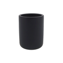 Ver imagem 4 de Kit Lavabo - Porta Sabonete Líquido 17 cm e Porta Copo Escova 10 cm de Cimento Preto Fosco