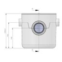 Ver imagem 2 de Caixa Sifonada 250x250x75/100 Redonda Cega C/ Grelha e Cesto Herc