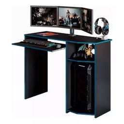 Mesa para Pc Escrivaninha Home Office Gamer Azul - 2