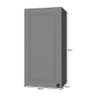 Armário Aéreo Firenze 40cm 1 Porta Chumbo/titânio - Indékes - 3